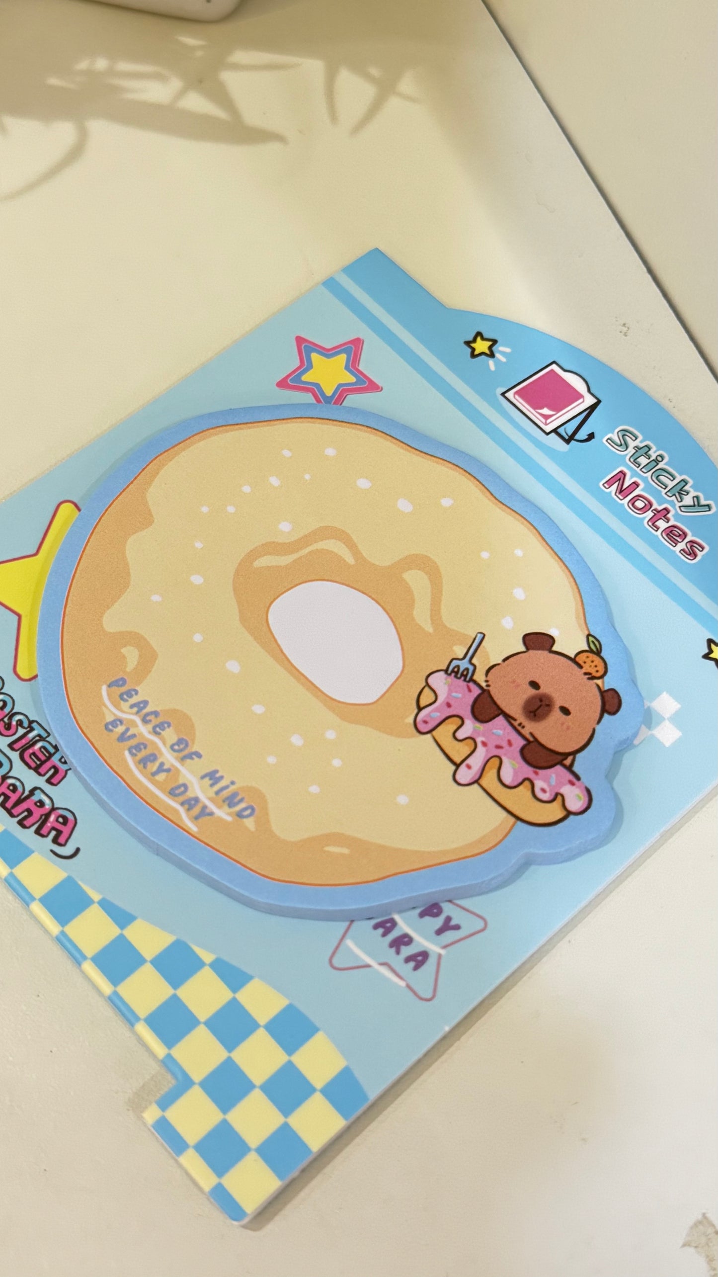 Capybara Donut Sticky Notes