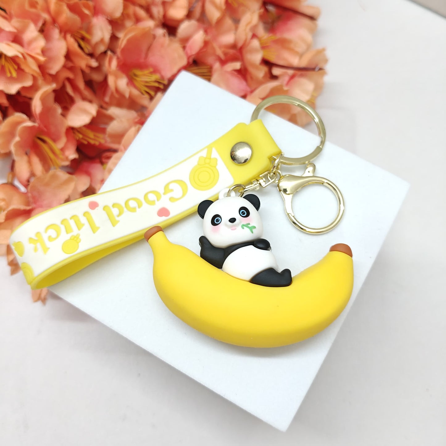 Banana Panda Keychain
