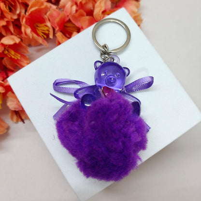 Teddy Fur Keychain