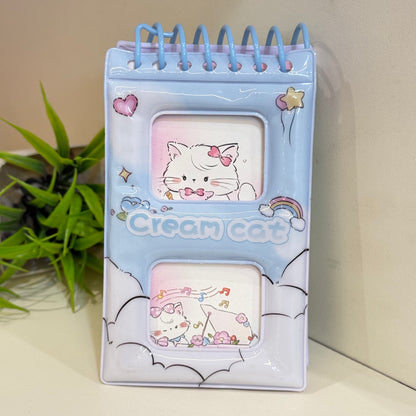 Cream Cat Mini Spiral Diary