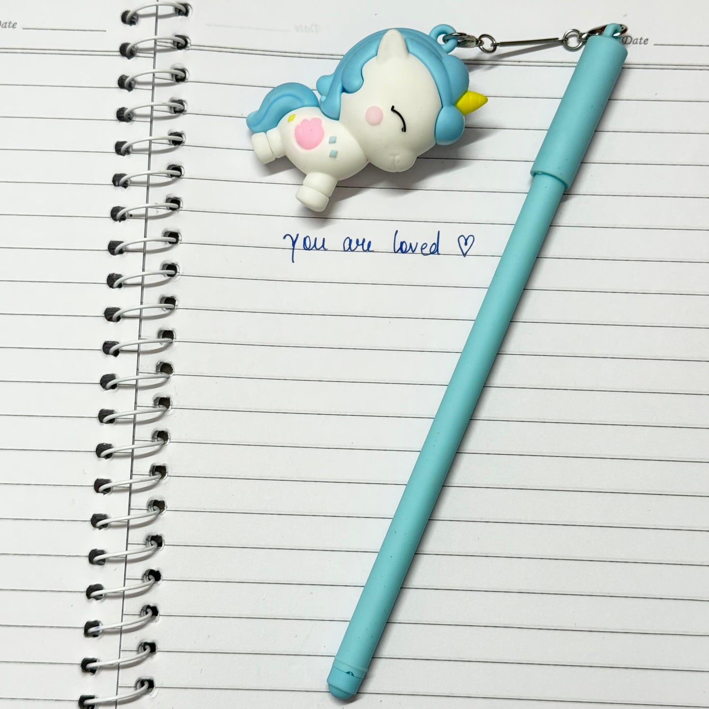 Unicorn Keychain Charm - Gel Pen