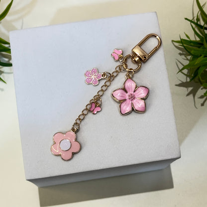 Sakura Blossom Dangling Keychain