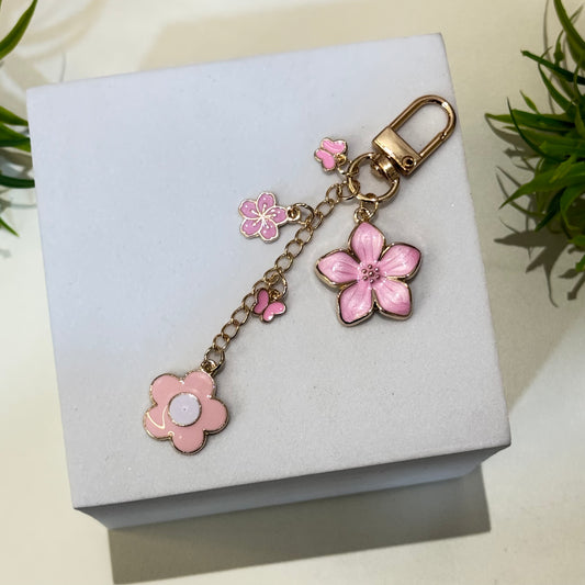 Sakura Blossom Dangling Keychain