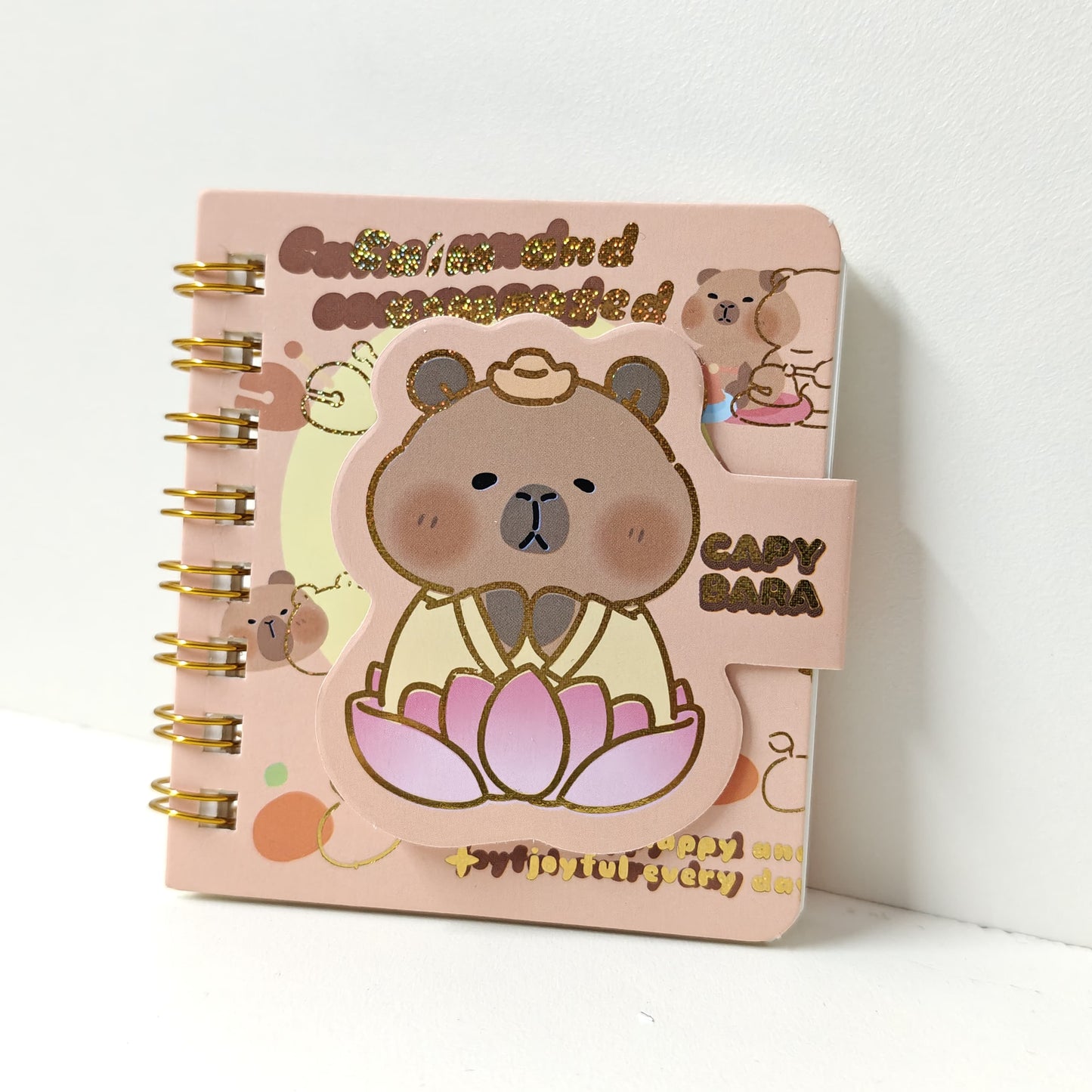 Capybara Mini Sticky Notes & Spiral Planner Set