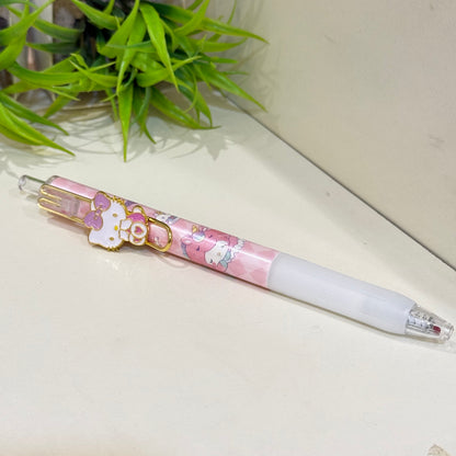 Sanrio Gel Pen with Gold Charm