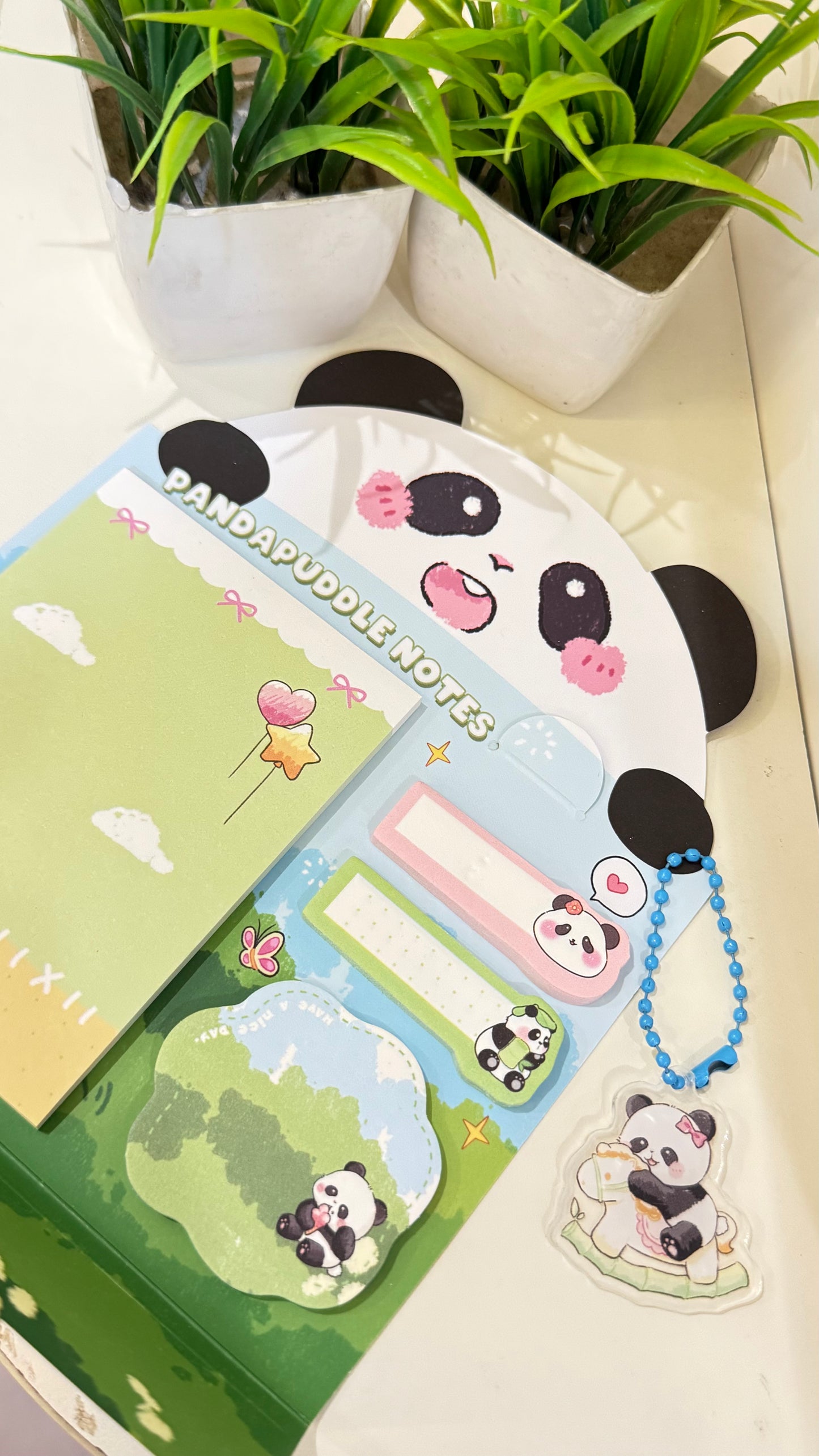 4-in-1 Cute Panda Sticky Note Set