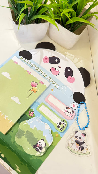 4-in-1 Cute Panda Sticky Note Set