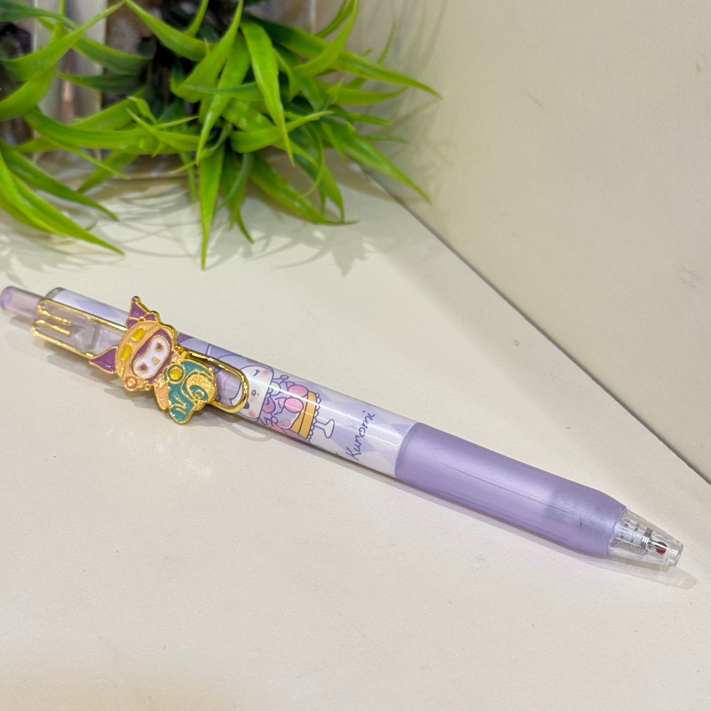 Sanrio Gel Pen with Gold Charm