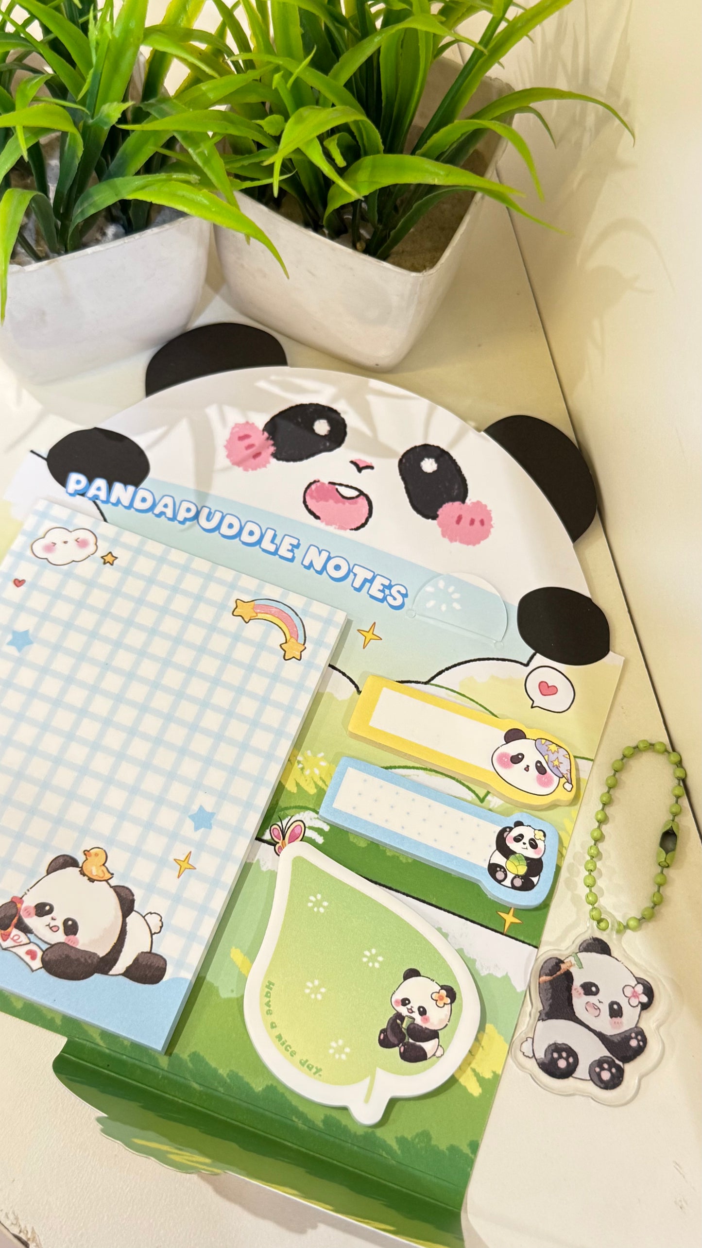 4-in-1 Cute Panda Sticky Note Set