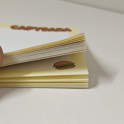 Capybara Mini Sticky Notes & Spiral Planner Set