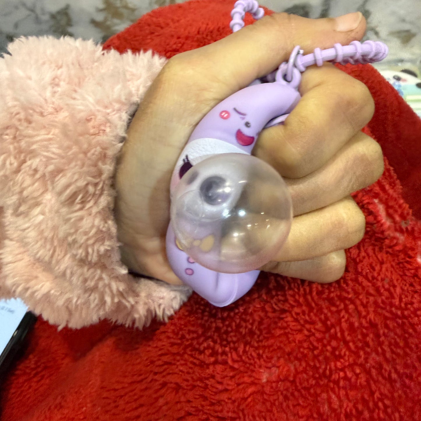 Cute Bubble Bear Squeeze Keychain