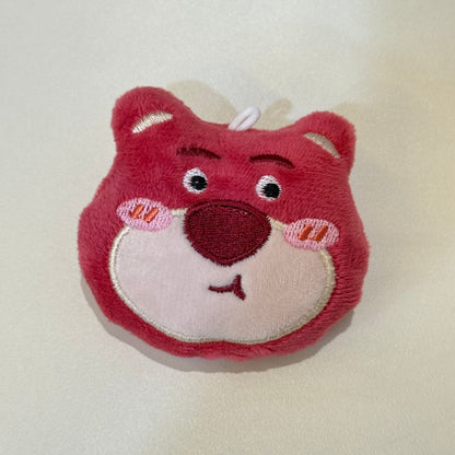 Candy Plush Bear Keychain with Zipper Pouch