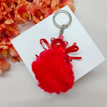 Teddy Fur Keychain